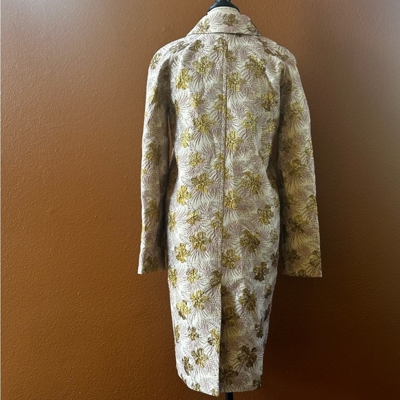 ASOS  Metallic Floral Embroidered Slim Coat 
Size 0 New With Tags! - Picture 7 of 13